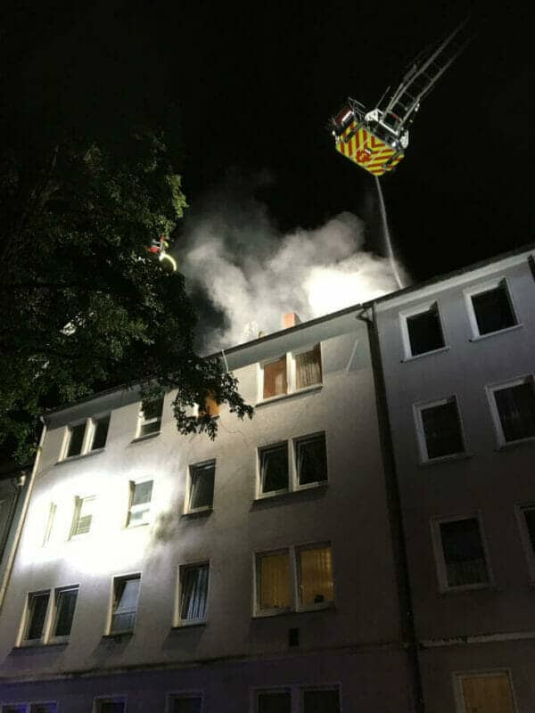 Gelsenkirchen: Dachstuhlbrand verursacht hohen Sachschaden