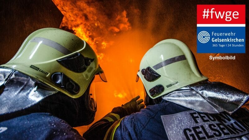 Gelsenkirchen: Feuer mit Menschenleben in Gefahr in Gelsenkirchen-Erle - eine Person gestorben