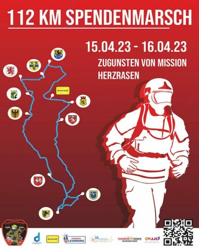 Städteregion Aachen: 112 km Spendenlauf quer durch die StädteRegion Aachen - Feuerwehrpresse.biz