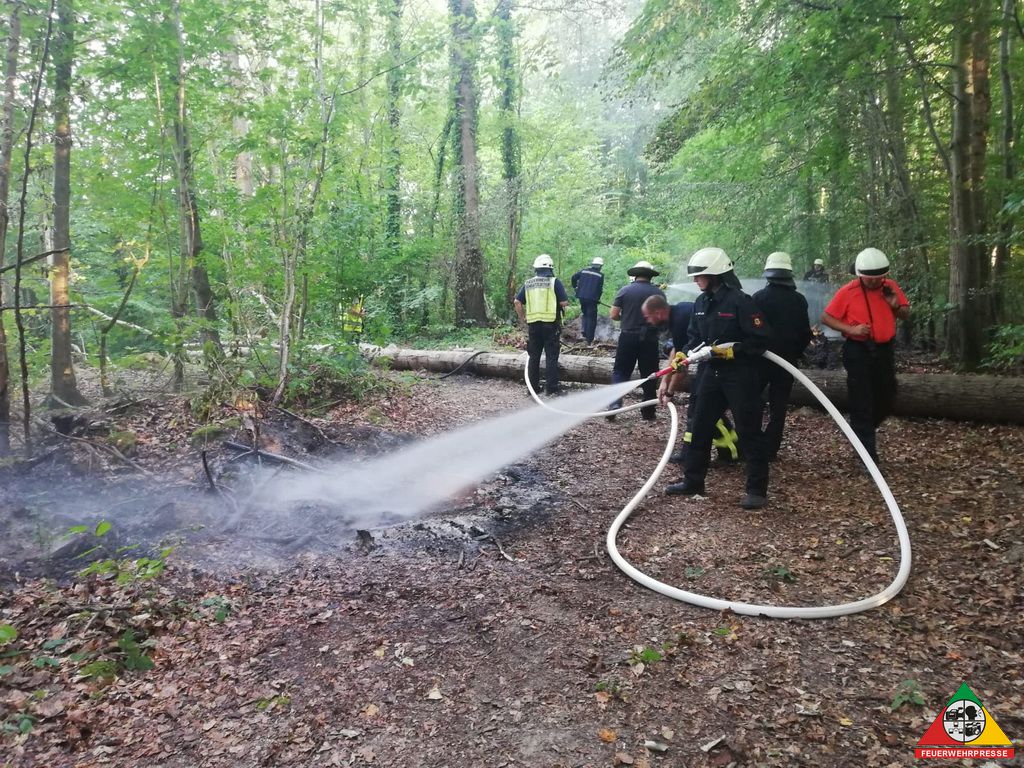 Brandeinsatz im Wald, Eschweiler 13-07-2018