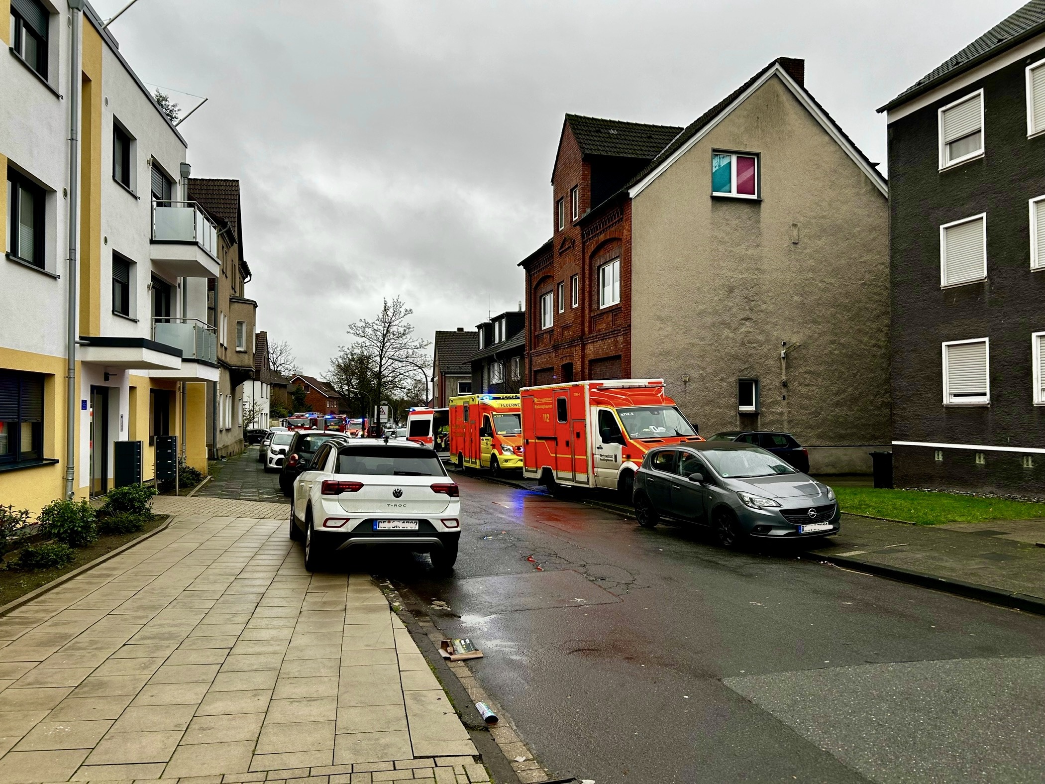Recklinghausen: Wohnungsbrand - Massenanfall von Verletzten ausgelöst
