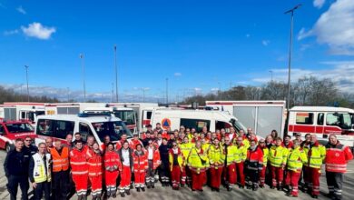 Frankfurt am Main: Katastrophenschutzübung SkylineView zur Vorbereitung auf die EURO 2024