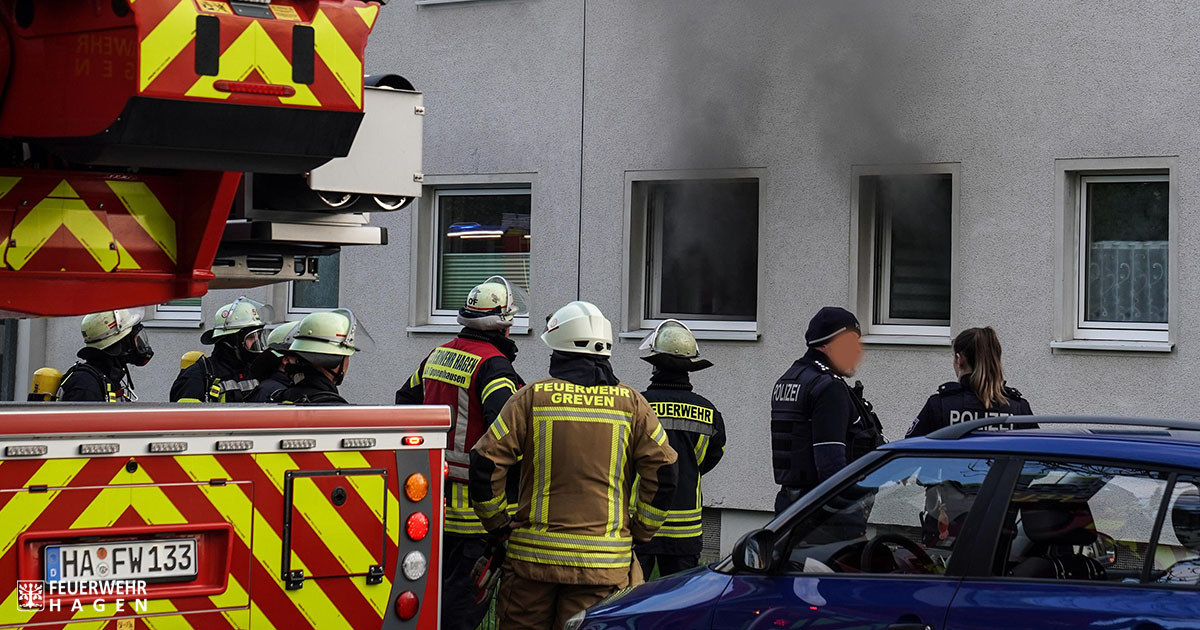 Hagen: Zimmerbrand im Stadtteil Emst