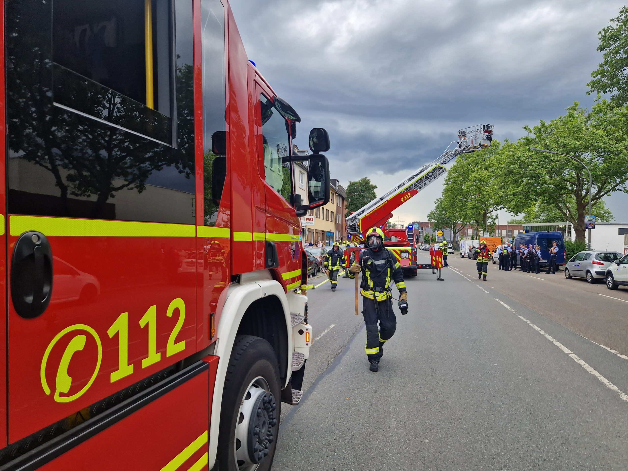 Gelsenkirchen: Feuerwehr Großeinsatz in Schalke