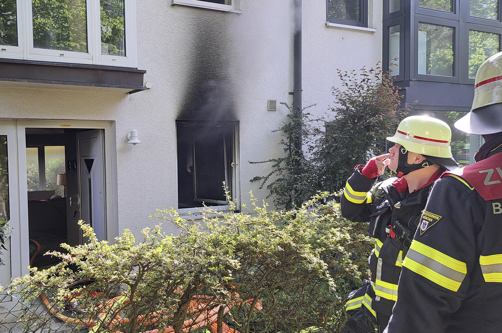 München: Küchenbrand im Reihenhaus