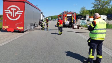 Sottrum: Überhitzte Bremse löst Feuerwehreinsatz aus