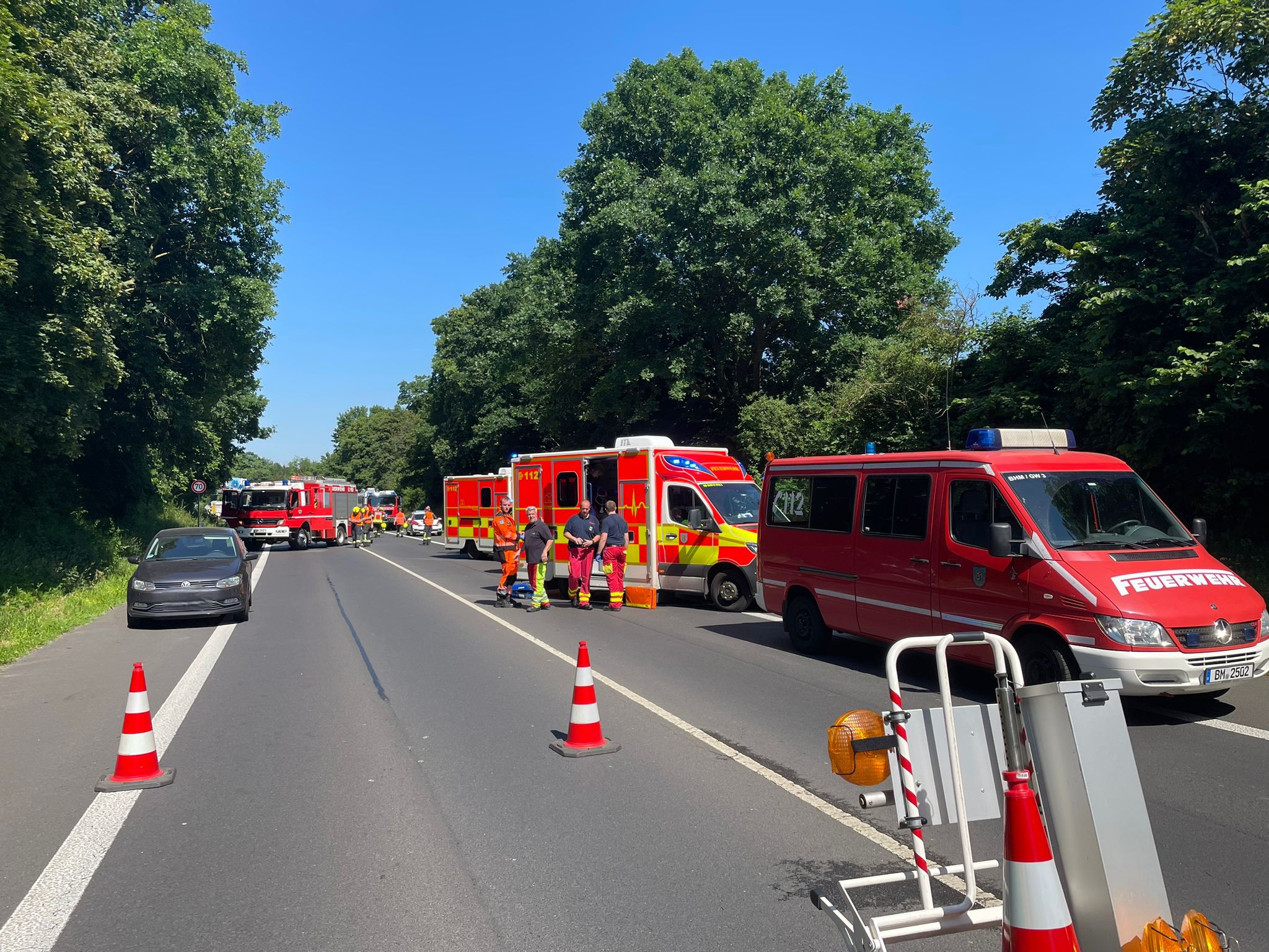 Bergheim: Tödlicher Verkehrsunfall auf der B477