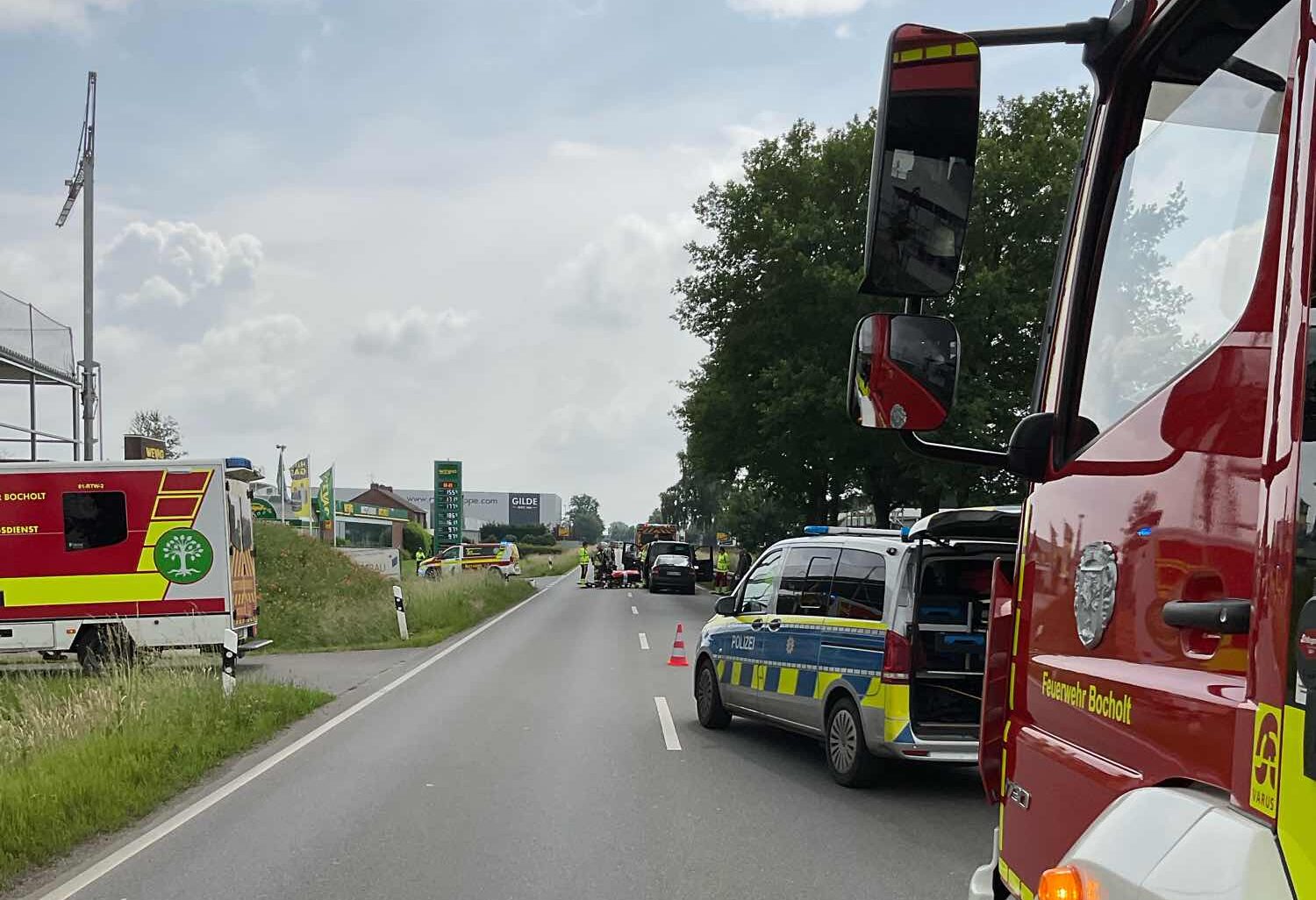 Bocholt: Verkehrsunfall mit mehreren Verletzten